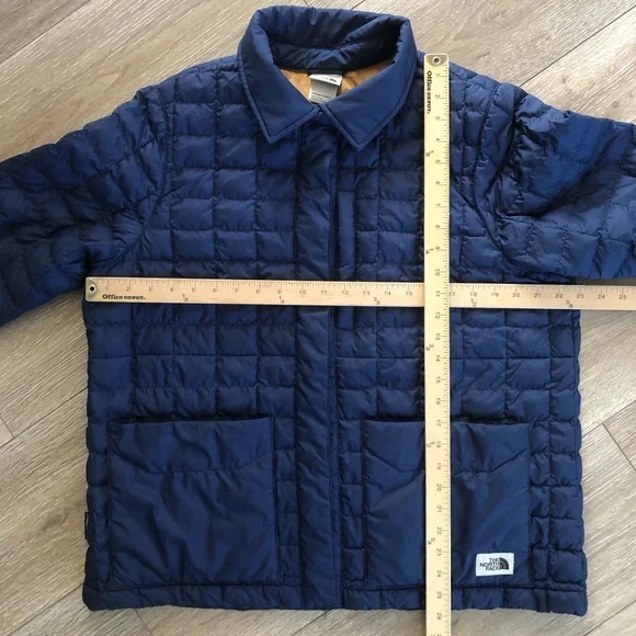 The North Face Womens Quilted Down Jacket size XL Navy Blue Packable Lightweight - Picture 6 of 6